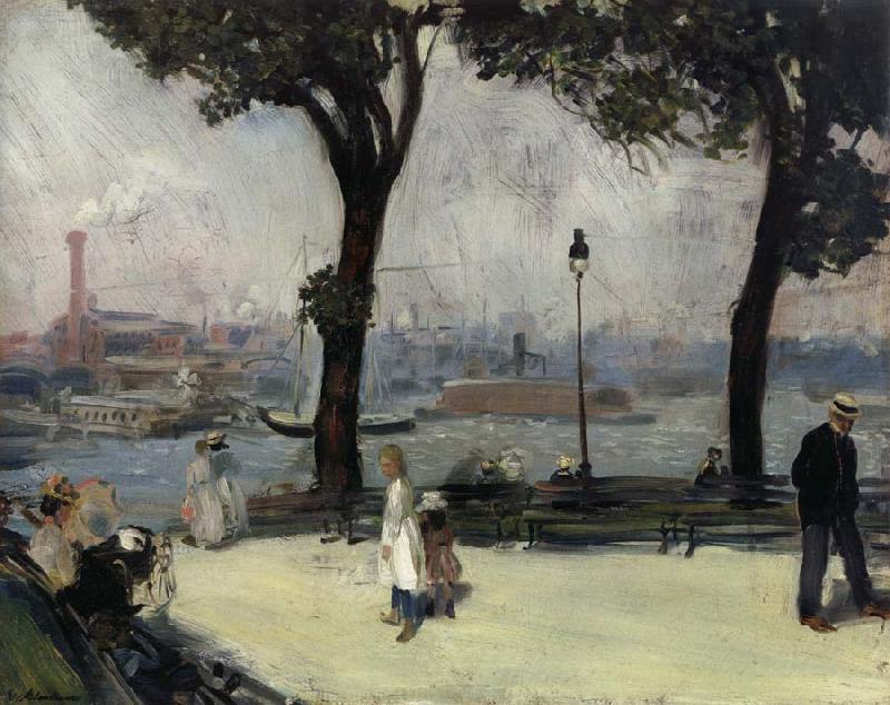 William J.Glackens East River Park oil painting image